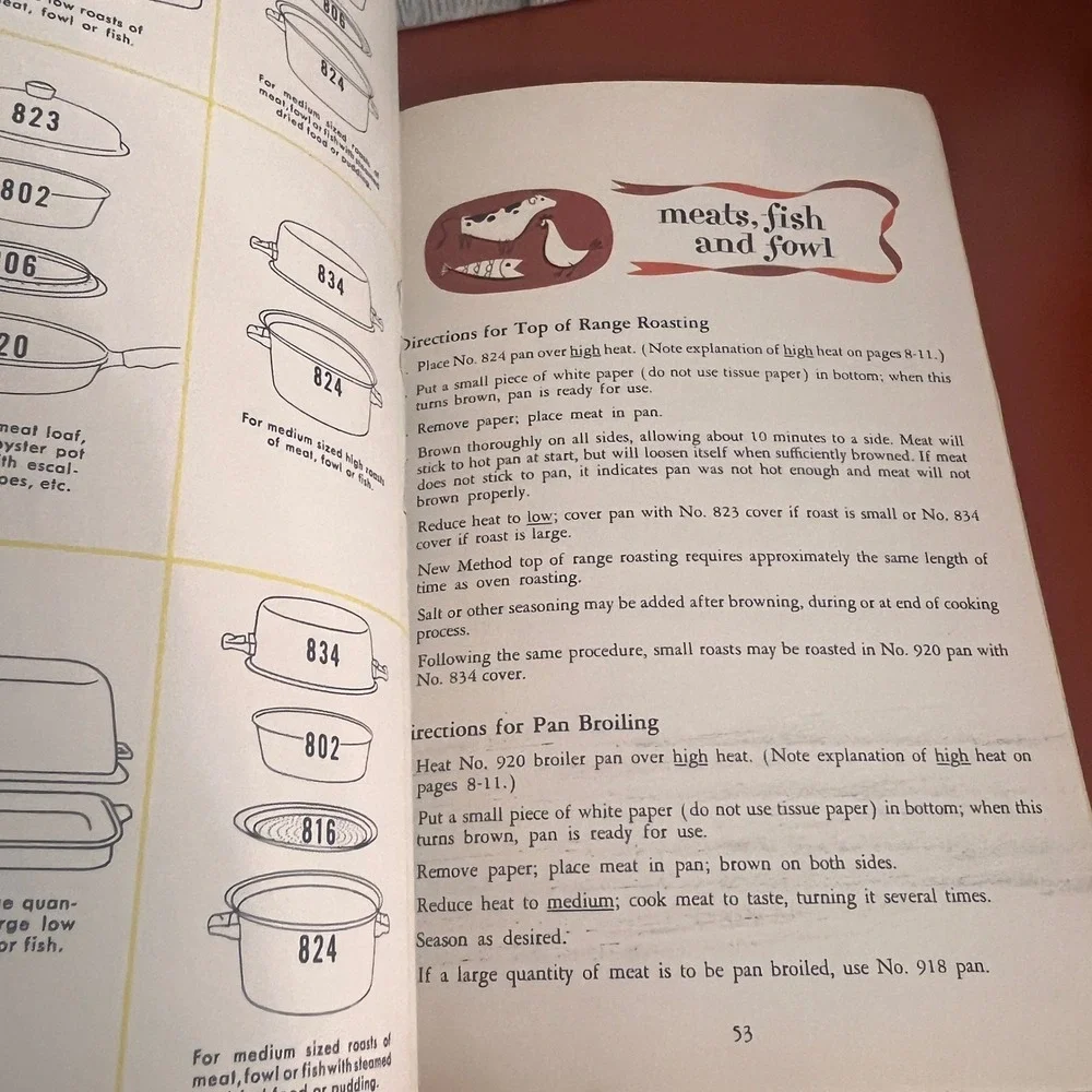 Vintage 1953 Wear-Ever New Method Cooking Instruction Book 19th Edition Cookbook